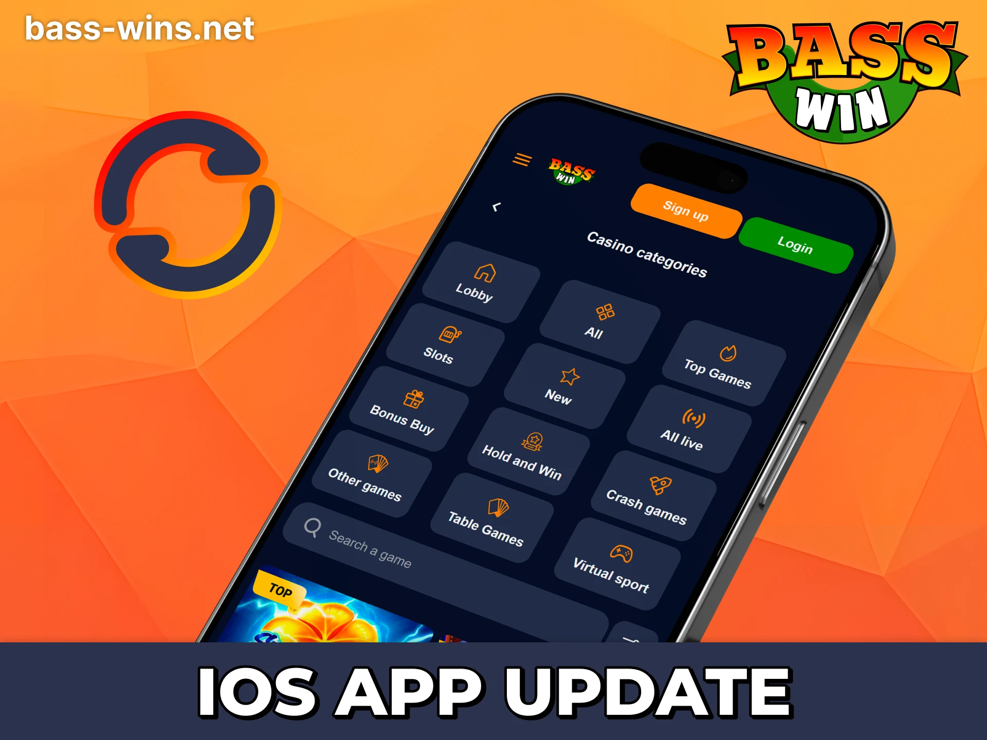 Access always up-to-date Bass Win app at your iOS.