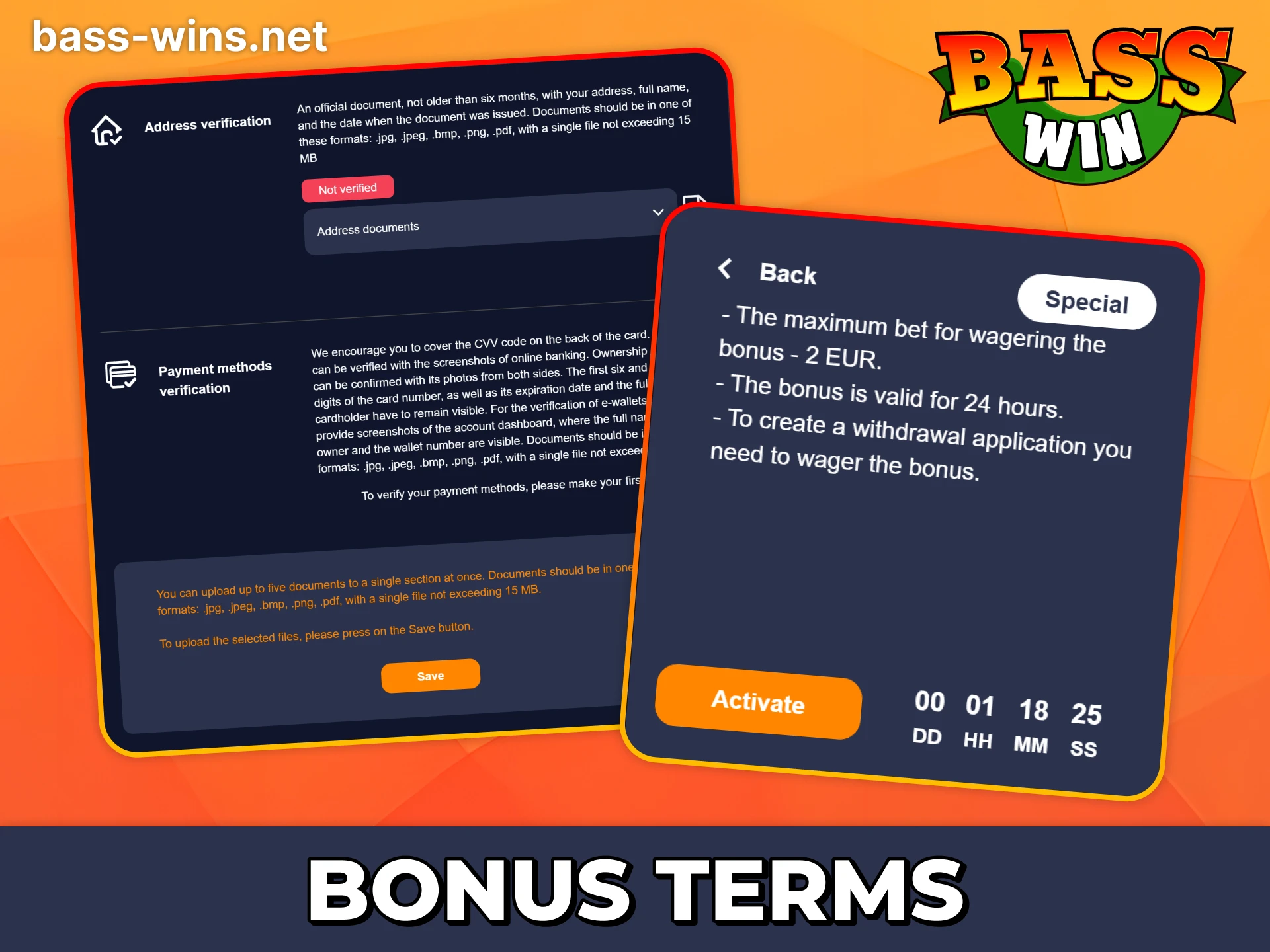 Read bonus terms to claim it fully at Bass Win.