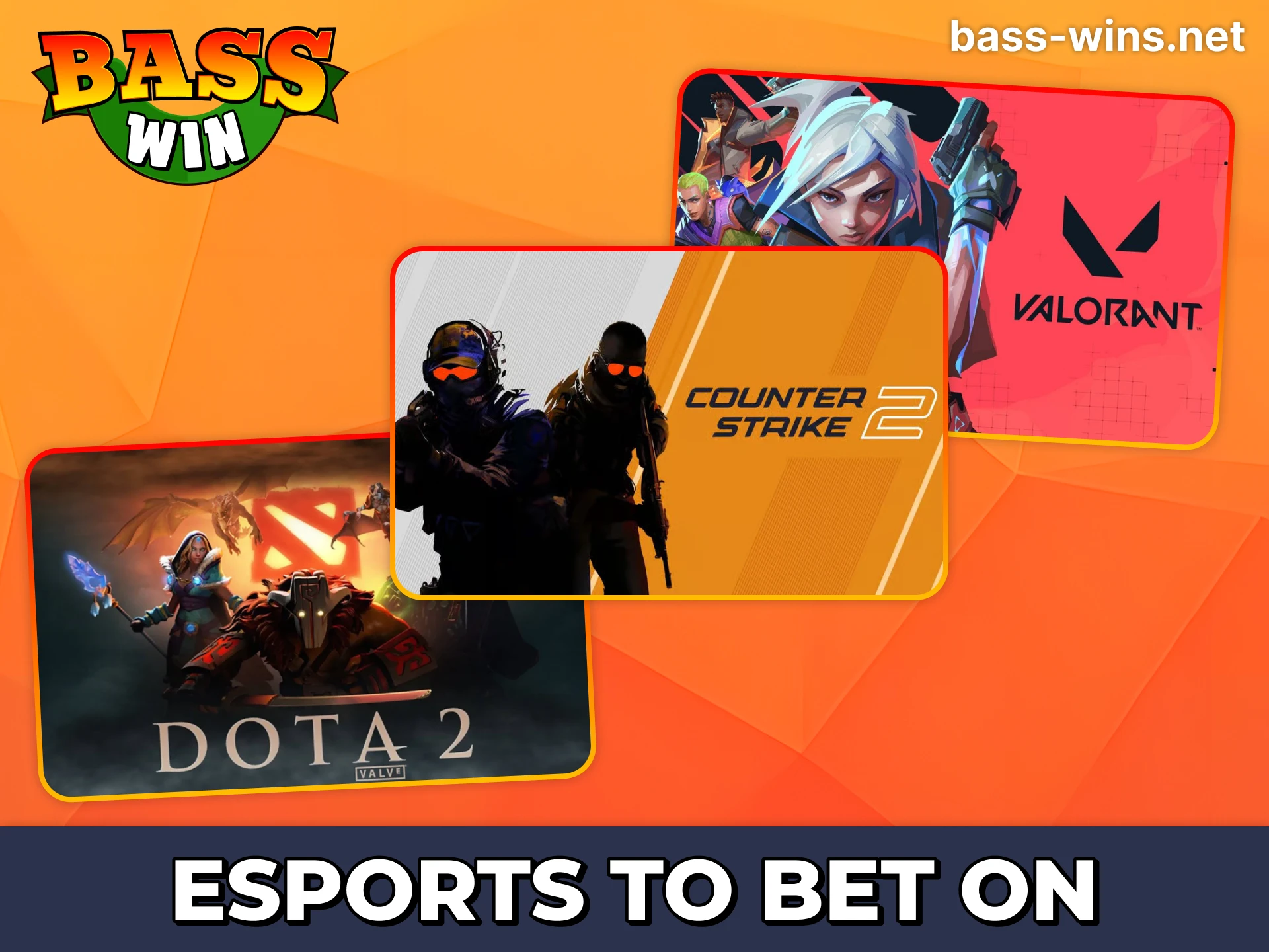 Choose game and competition to bet on at Bass Win esports.