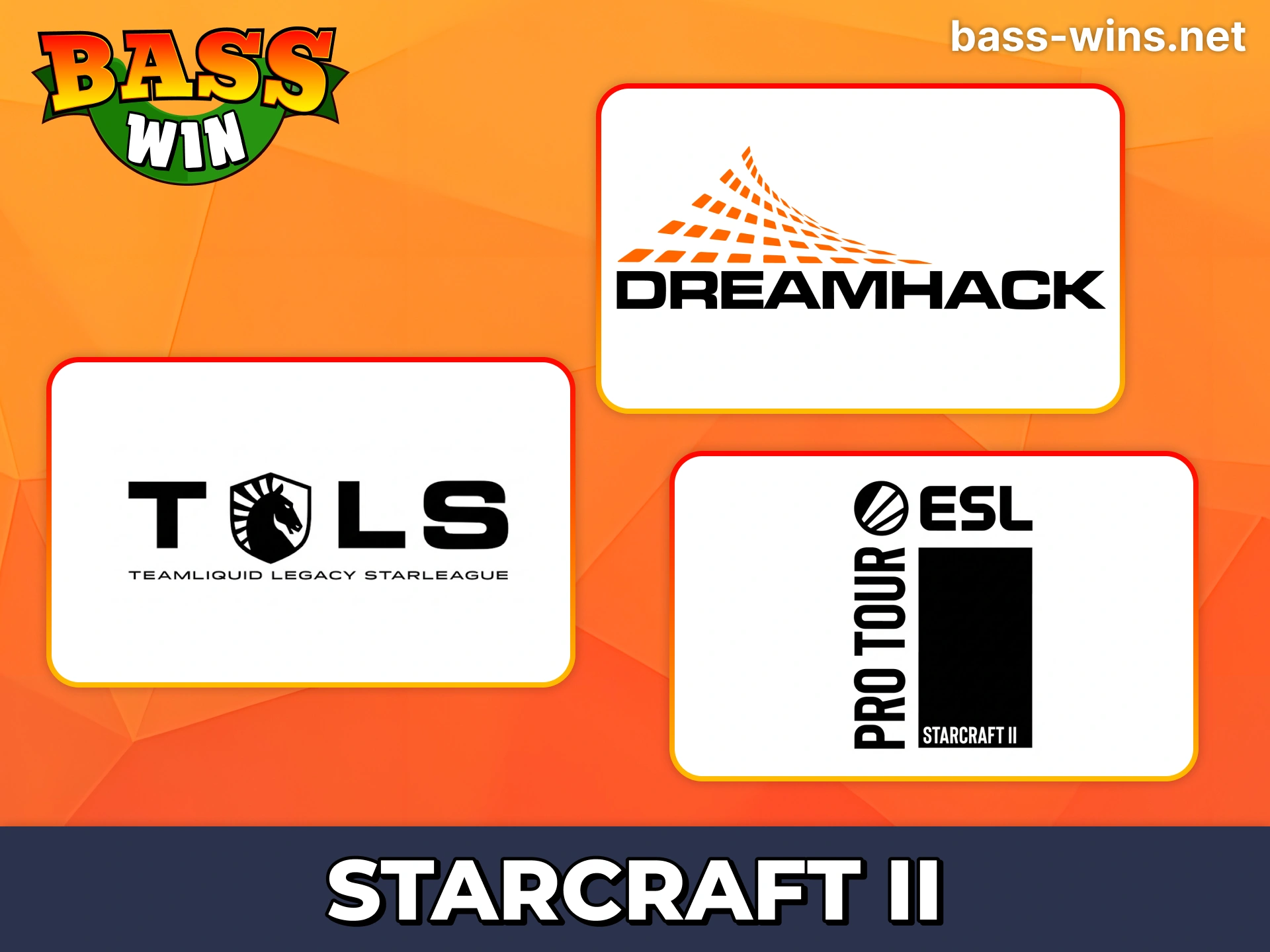 Watch and bet on Starcraft II with Bass Win esports betting.
