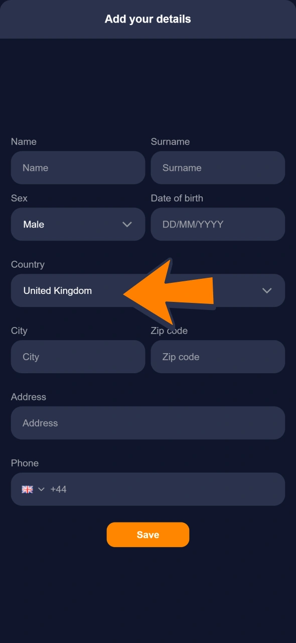 Fill in second registration form to create Bass Win account.