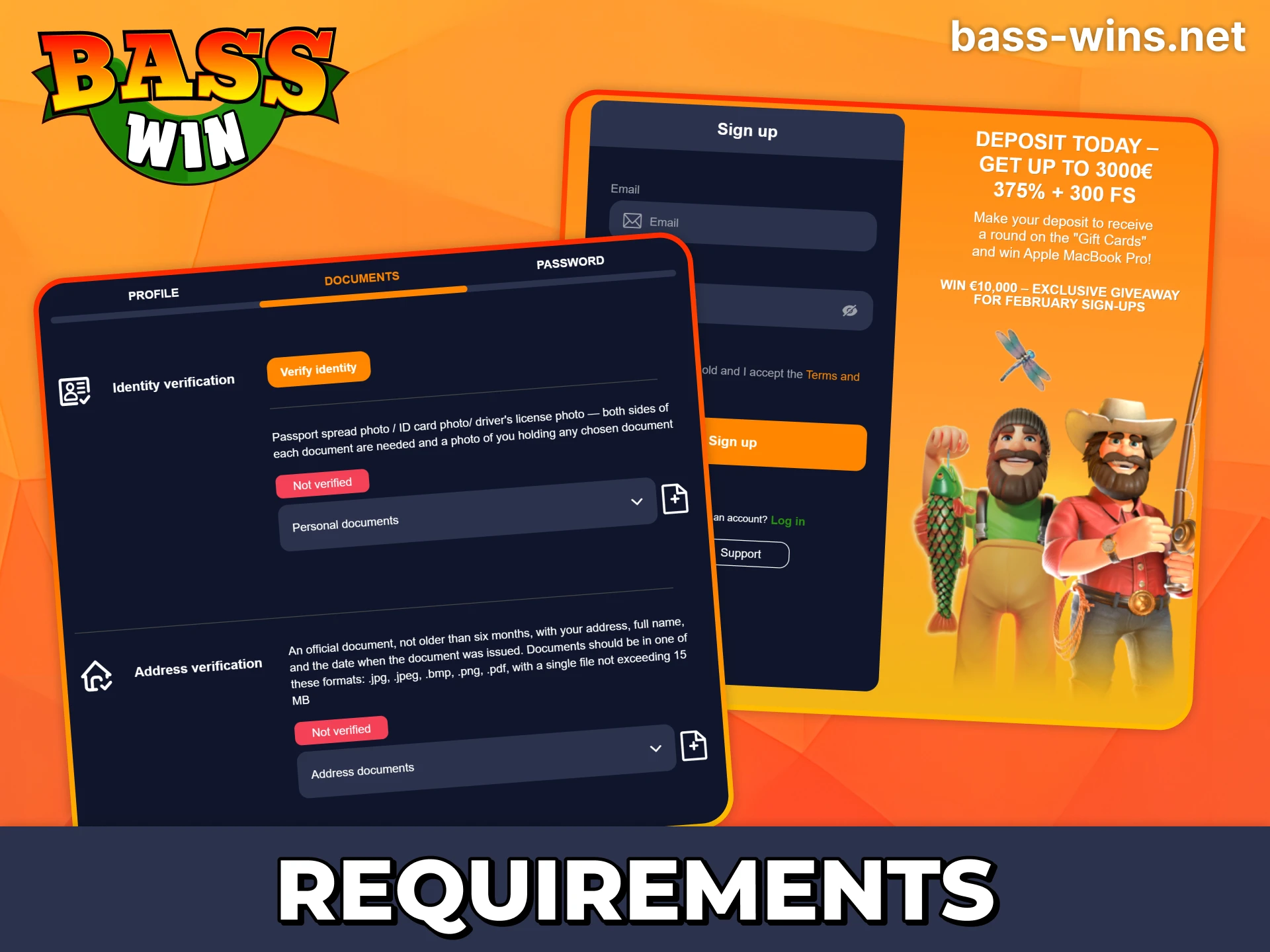 Read about Bass Win regitration requirements.
